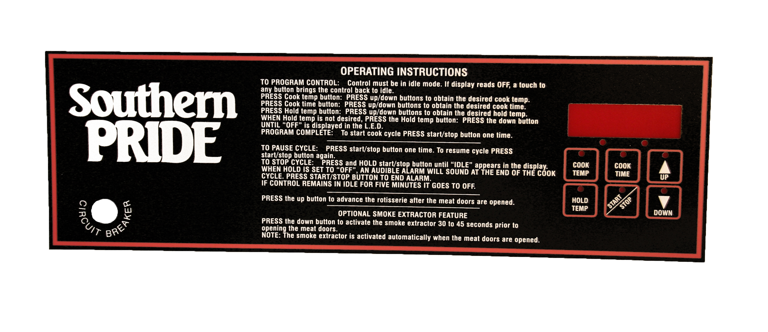 Mylar Control Cover